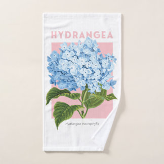 Blaues Hydrangea Handtuch