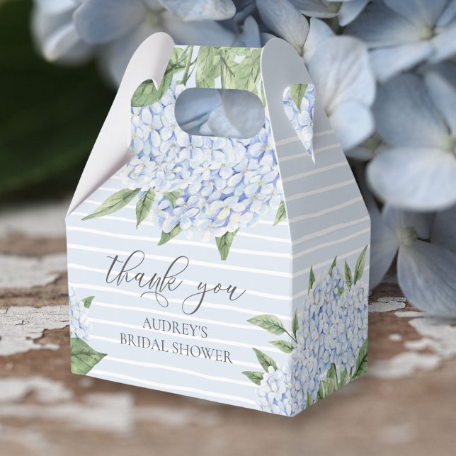 Blaues Hydrangea Wasserfarbenblüten nach Maß Geschenkschachtel (Von Creator hochgeladen)