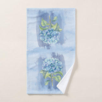 Blaues Hydrangeahandtuch-Trainingstuch Handtuch