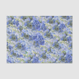 Blaues Hydrangeas-Muster-Gewebepapier Seidenpapier