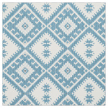Blaues Ikat-Diamanten-Muster