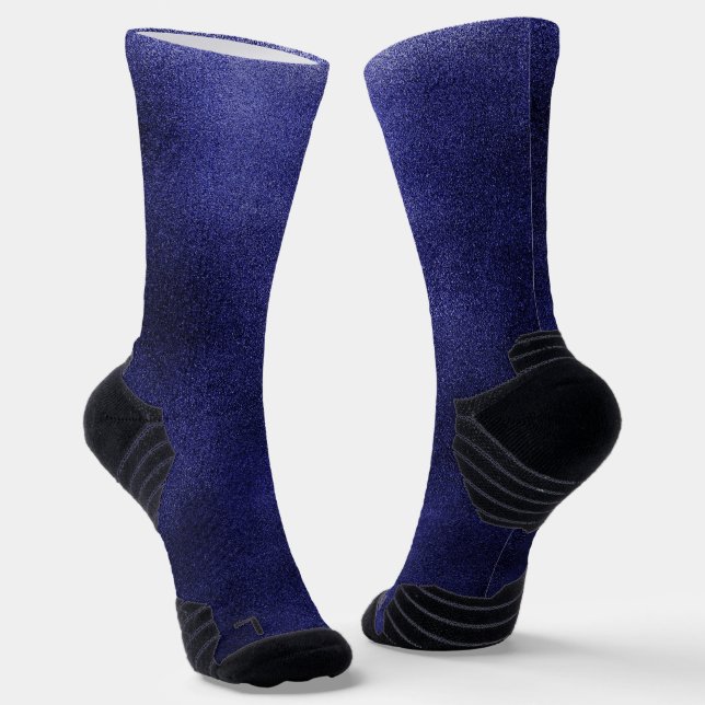 Blaues Imitat-Fussdesign Socken (Gewinkelt)