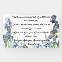 Blaues Iris-Blumen-Gott-Anmut-Lied-christliche