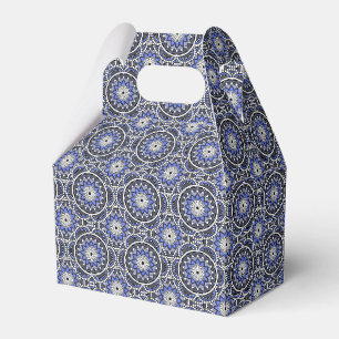 Blaues islamisches Mandala-Muster Geschenkschachtel