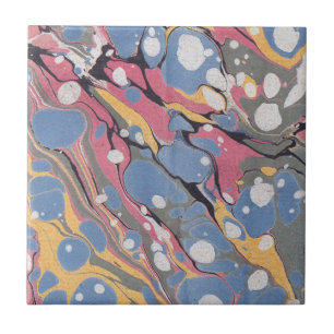 Blaues italienisches Marmormuster Fliese