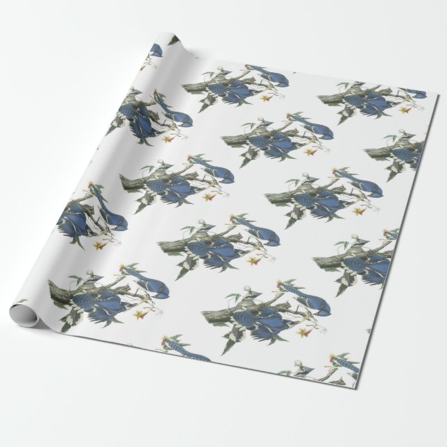 Blaues Jay durch Audubon Geschenkpapier (Ungerollt)