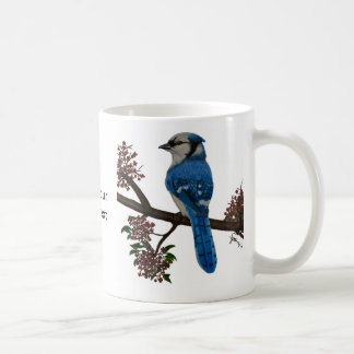 Blaues Jay fertigen besonders an Tasse