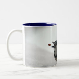 Blaues Jay-Foto Zweifarbige Tasse