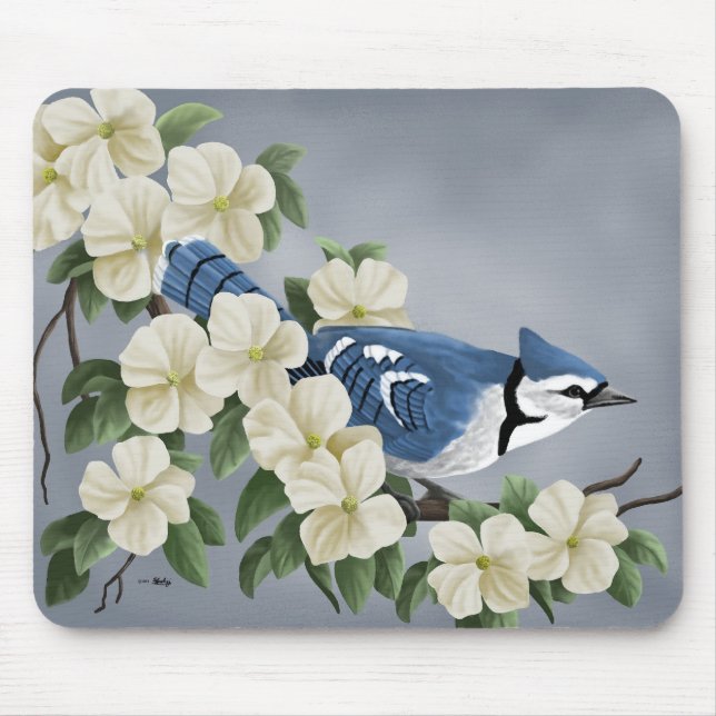 Blaues Jay Mousepads (Vorne)