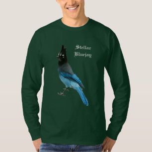 Blaues Jaydunkelheits-SternShirt T-Shirt
