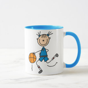 Blaues Jersey Basketball Tasse
