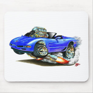 Blaues Kabriolett 1998-2004 Korvette Mousepad