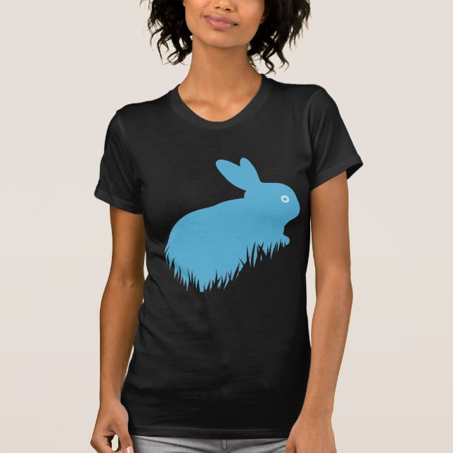 Blaues Kaninchen T-Shirt (Vorderseite)