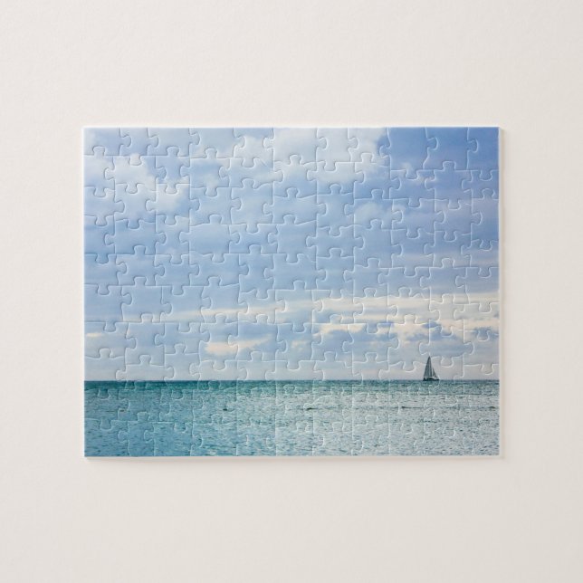 Blaues Karibisches Meer Puzzle (Horizontal)