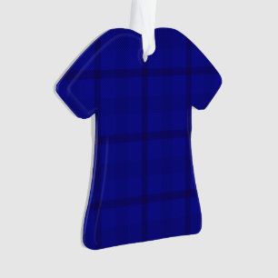 Blaues Kariertes Muster - Ornament
