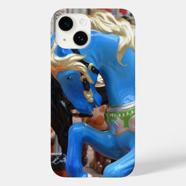 Blaues Karussell Case-Mate iPhone Hülle (Rückseite)