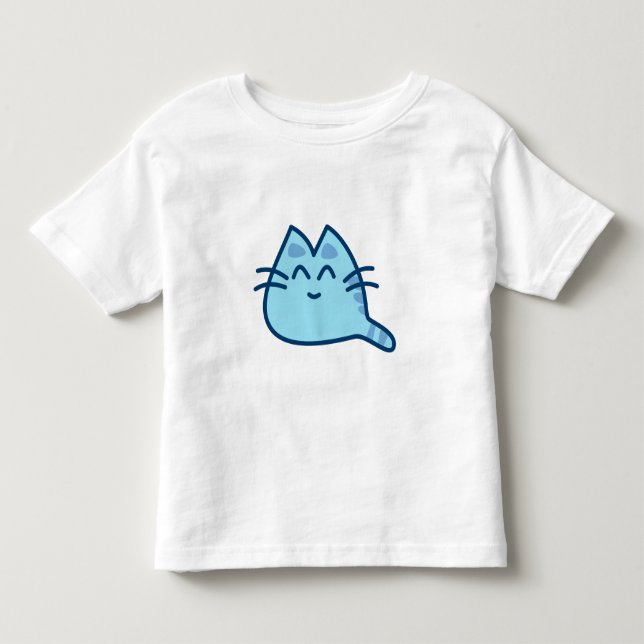 Blaues Kätzchen Pulli (Vorderseite)