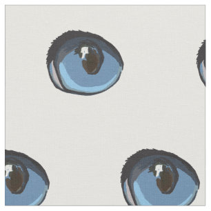 Blaues Katzenaugen-Muster Stoff