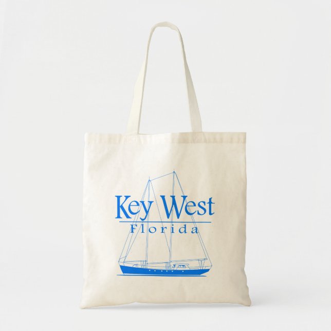 Blaues Key West-Segeln Tragetasche (Vorne)