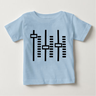 Blaues Kleinkind DJ-Diskjockeybaby Baby T-shirt
