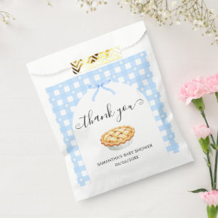 Blaues Koketten-Torte-Baby-Shower-Dankeschön Geschenktütchen