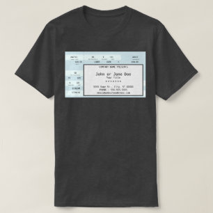 blaues Konzertticket T-Shirt