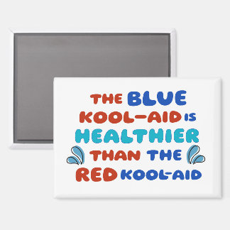 Blaues Kool Aid RECHTECKIGER MAGNET