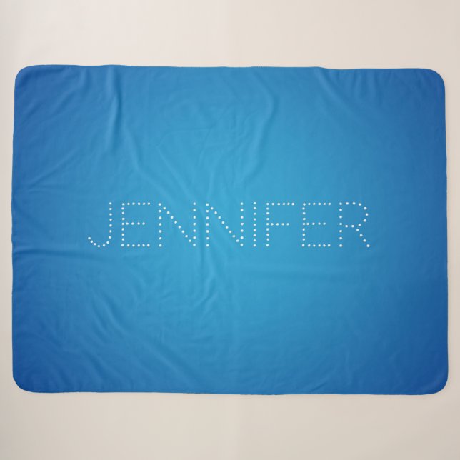 Blaues Korallenaqua Sherpadecke (Vorderseite (Horizontal))