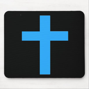 Blaues Kreuz Mousepad