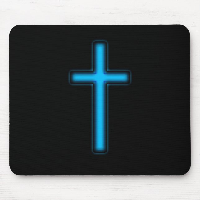 Blaues Kreuz Mousepad (Vorne)