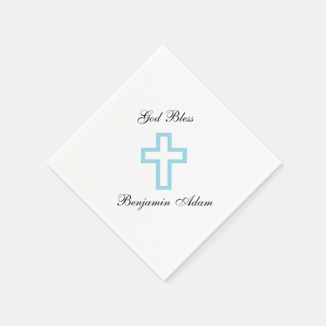 "Blaues Kreuz" Napkins Serviette (Ecke)