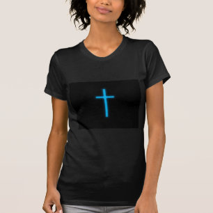 Blaues Kreuz T-Shirt