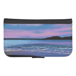 Blaues Kristallwasser Phone Geldbeutel