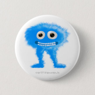 Blaues langbeiniges Lebewesen Button