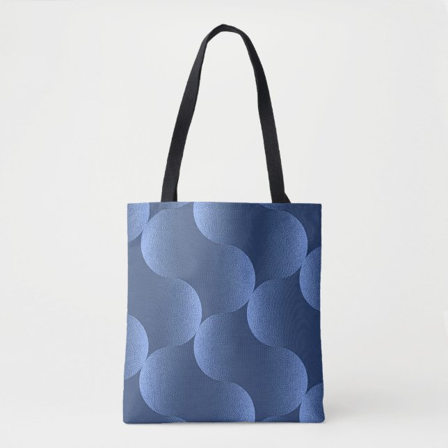 Blaues, lebendiges Muster (Vorderseite)