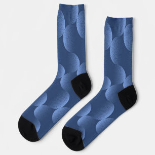 Blaues, lebendiges Muster Socken