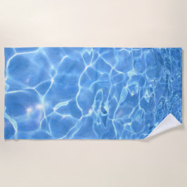 Blaues Leitungswasser Strandtuch