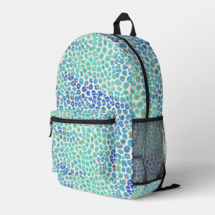 Blaues Leopard-Muster Bedruckter Rucksack