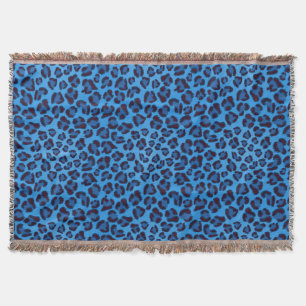 blaues Leopardbeschaffenheitsmuster Decke