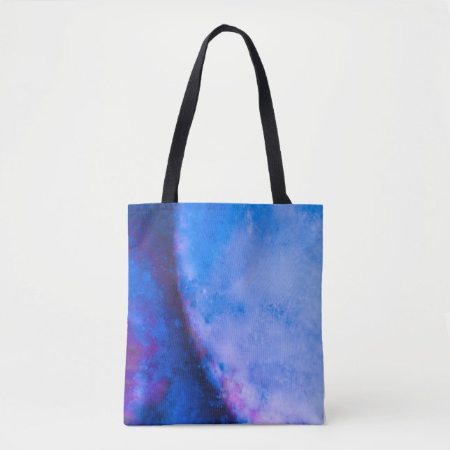 Blaues Lila Abstraktes Foto (Vorderseite)