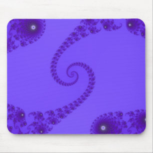 Blaues lila doppeltes gewundenes Mousepad