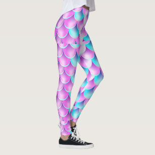 Blaues Lila Hologramm Leggings