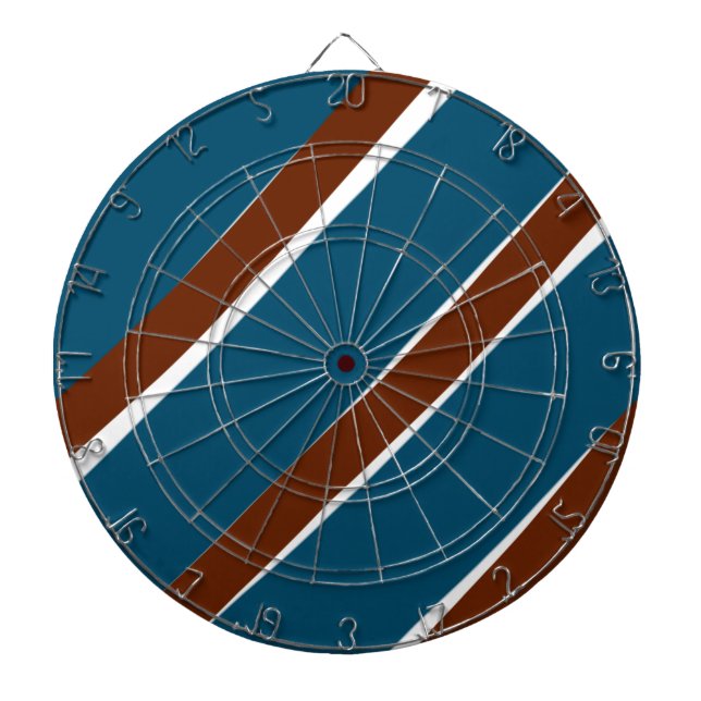 Blaues lila, kurvenförmiges Design Dartscheibe (vorne)