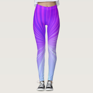 Blaues Lila-rosa-Aktions-Swoosh-Muster Leggings