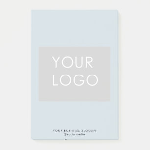 Blaues Logo für Berufliche Unternehmen Post-it Klebezettel