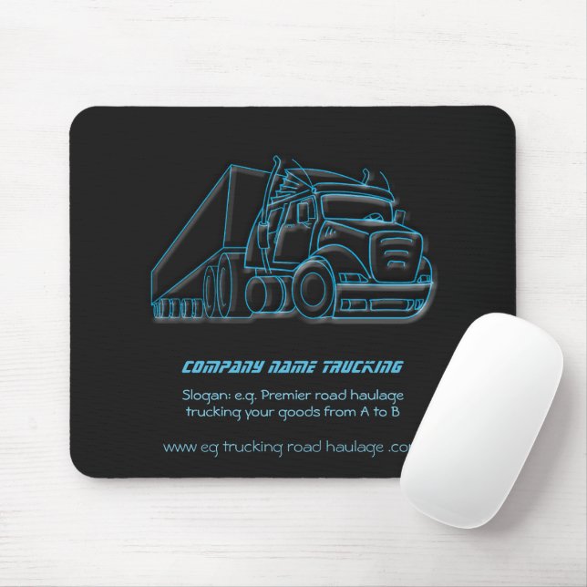Blaues Logo für den Straßenverkehr Mousepad (Mit Mouse)