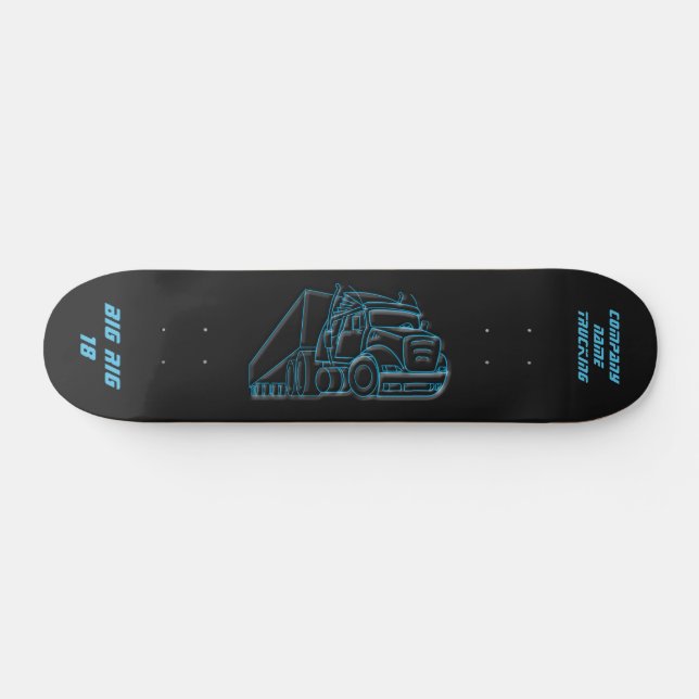 Blaues Logo für den Straßenverkehr Skateboard (Horizontal)