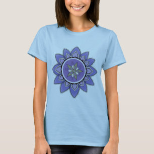 Blaues Lotus-Unterhemd-Behälter T-Shirt
