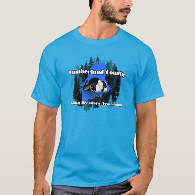Blaues Maine T-Shirt (Vorderseite)