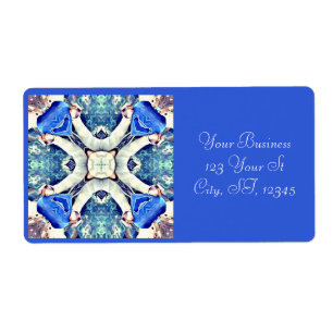 Blaues Mandala-Herz Muster Thunder_Cove
